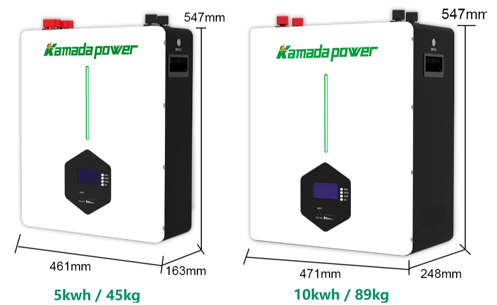 kamada power powerwall battery 5kwh 10kwh size