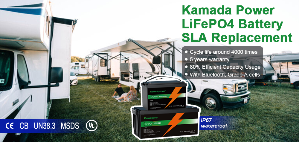 Kamada Power 12V 200AH Lithium Battery | SLA Battery Replacement