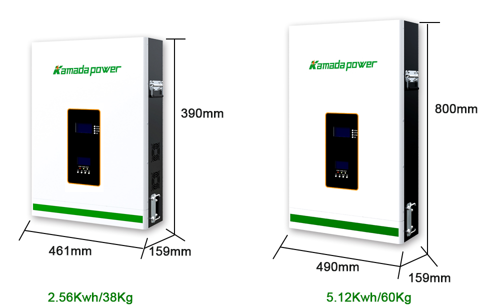 Kamada Power Wall Mounted All In One Solar System 2.5kwh 5kwh (Size Weight)